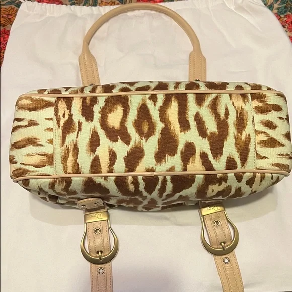 FLASH SALE🔥🔥🔥ABSOLUTELY GORGEOUS VINTAGE CHRISTIAN DIOR LEOPARD BAG💗💗💗 - Picture 12 of 17